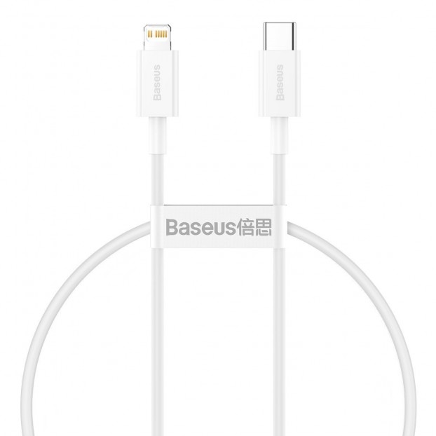 Cablu BASEUS Superior Series Type-C to Lightning, PD 20W, 0.25m - Alb