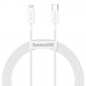 Cablu BASEUS Superior Series Type-C to Lightning, PD 20W, 1.5m - Alb