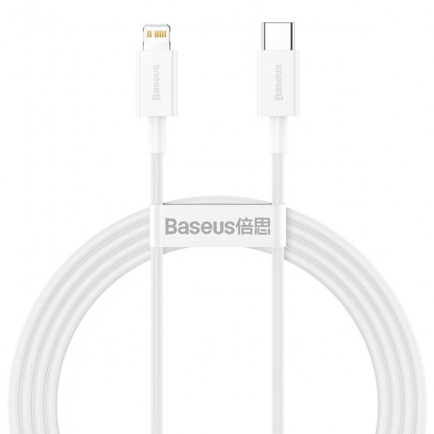 Cablu BASEUS Superior Series Type-C to Lightning, PD 20W, 1.5m - Alb