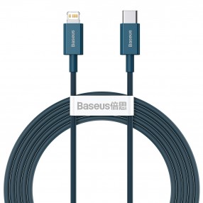 Cablu BASEUS Superior Series Type-C to Lightning, PD 20W, 2m - Albastru
