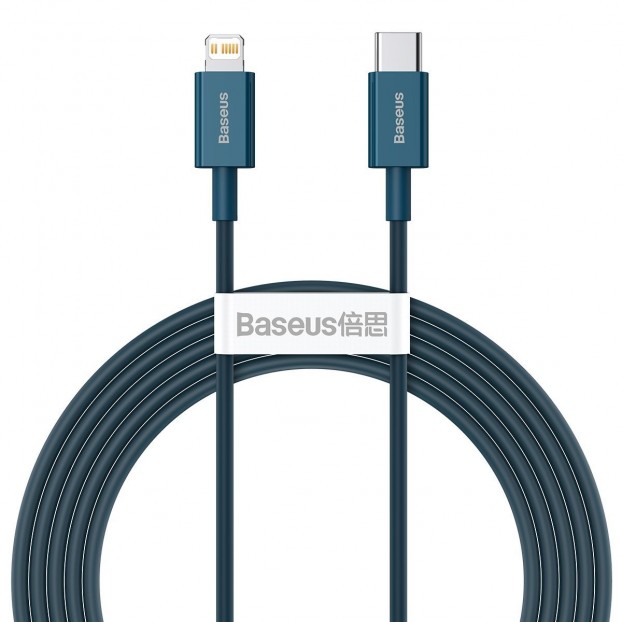 Cablu BASEUS Superior Series Type-C to Lightning, PD 20W, 2m - Albastru