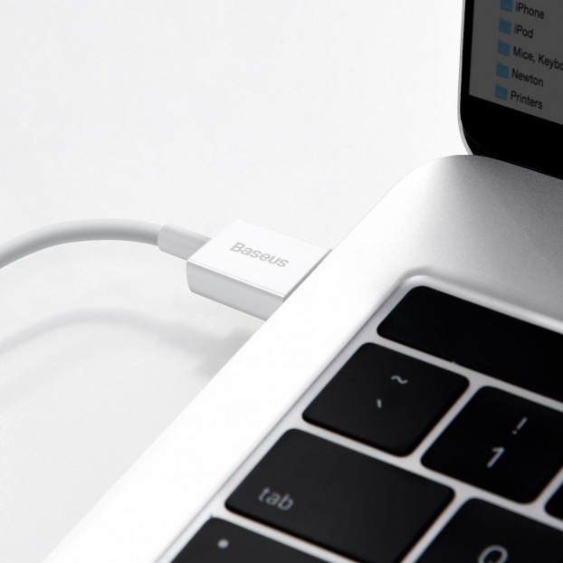 Cablu BASEUS Superior Series USB to Lightning, 2.4A, 1.5m - Alb Cablu BASEUS Superior Series USB to Lightning, 2.4A, 1.5m - Alb