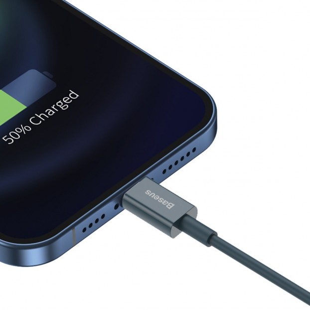 Cablu BASEUS Superior Series USB to Lightning, 2.4A, 1m - Albastru Cablu BASEUS Superior Series USB to Lightning, 2.4A, 1m - Albastru