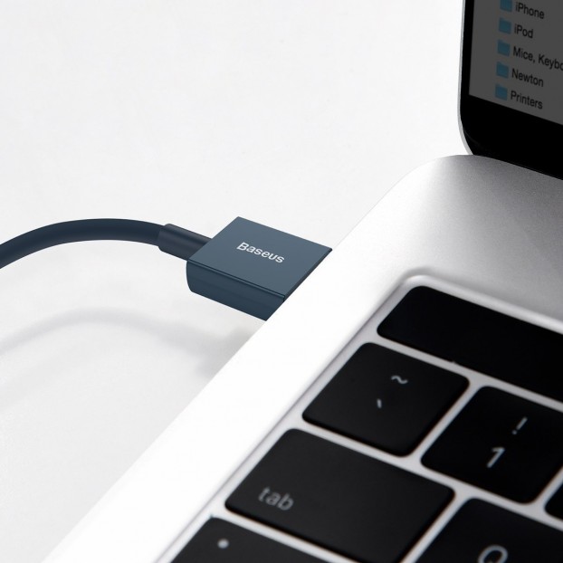 Cablu BASEUS Superior Series USB to Lightning, 2.4A, 1m - Albastru Cablu BASEUS Superior Series USB to Lightning, 2.4A, 1m - Albastru