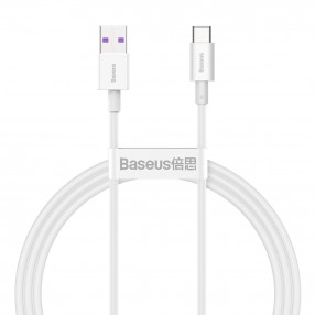 Cablu BASEUS Superior Series USB to Type-C, 66W, 1m - Alb
