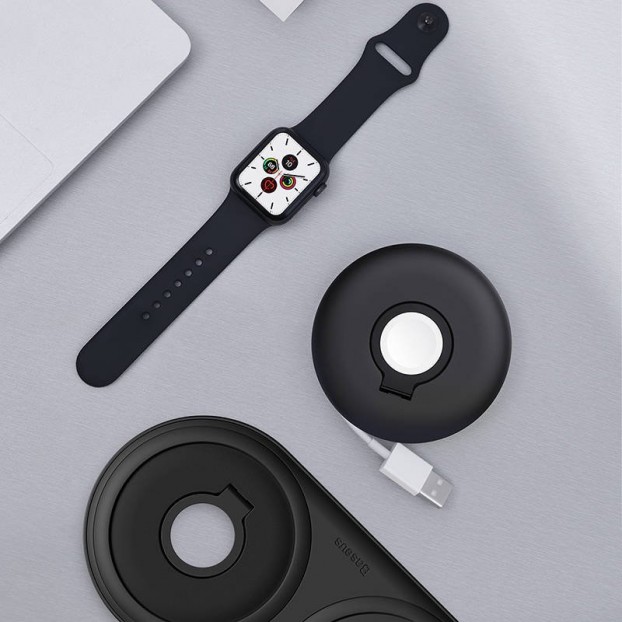 Suport Organizator Apple Watch Baseus - Negru Suport Organizator Apple Watch Baseus - Negru