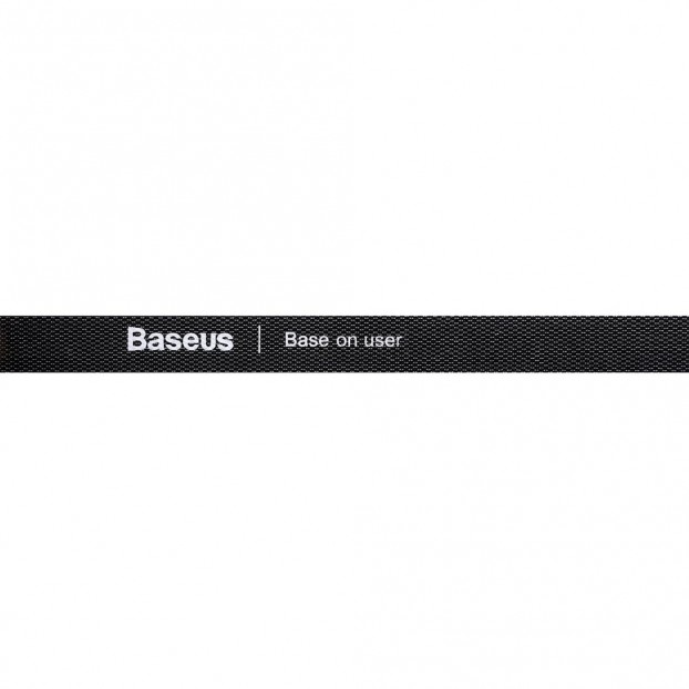 Organizator cabluri Baseus Rainbow Circle Velcro Straps, 1m - Negru