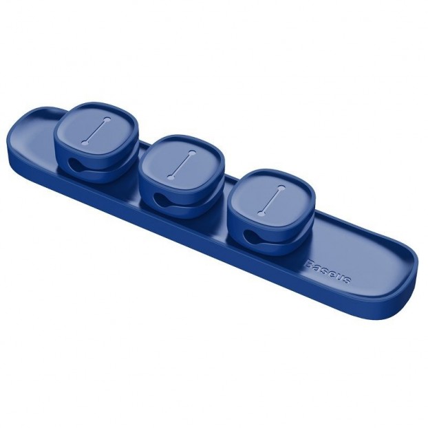 Set Organizator Cabluri Baseus Peas Cable Clip - Albastru