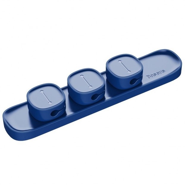 Set Organizator Cabluri Baseus Peas Cable Clip - Albastru