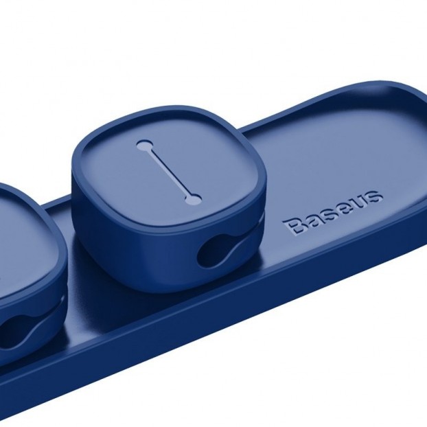 Set Organizator Cabluri Baseus Peas Cable Clip - Albastru