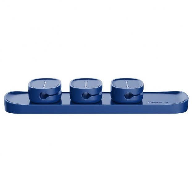 Set Organizator Cabluri Baseus Peas Cable Clip - Albastru