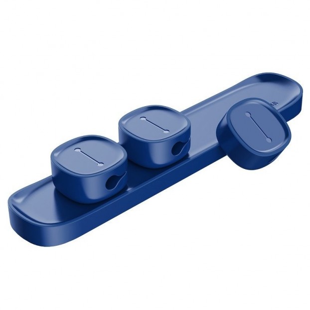 Set Organizator Cabluri Baseus Peas Cable Clip - Albastru