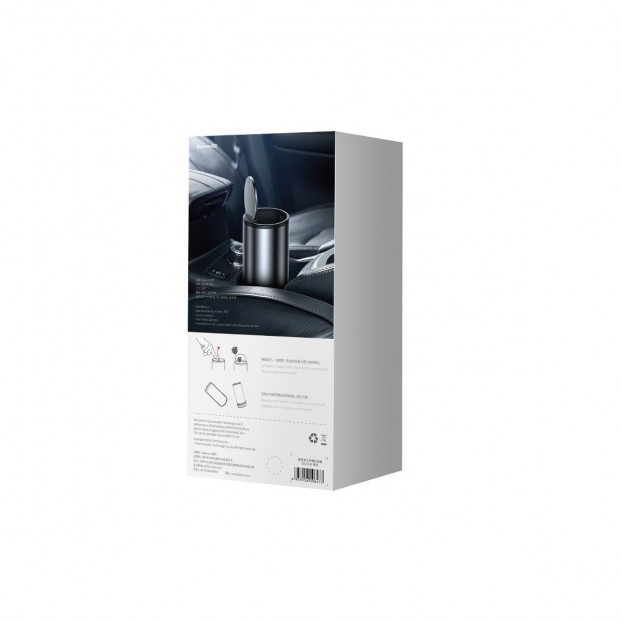 Cos de Gunoi Auto Baseus Gentleman Style Vehicle Mounted Trash Can - Negru Cos de Gunoi Auto Baseus Gentleman Style Vehicle Mounted Trash Can - Negru
