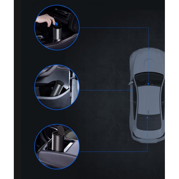 Cos de Gunoi Auto Baseus Gentleman Style Vehicle Mounted Trash Can - Negru Cos de Gunoi Auto Baseus Gentleman Style Vehicle Mounted Trash Can - Negru
