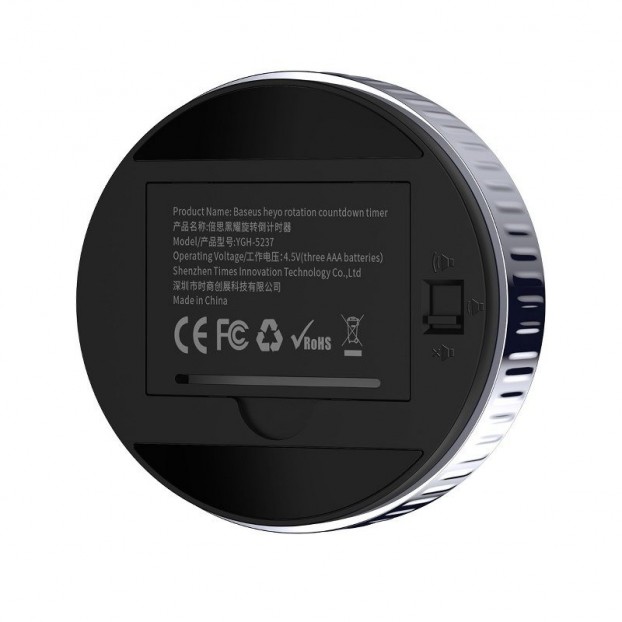 Cronometru Digital Baseus Heyo Rotation Countdown Timer - Negru Cronometru Digital Baseus Heyo Rotation Countdown Timer - Negru