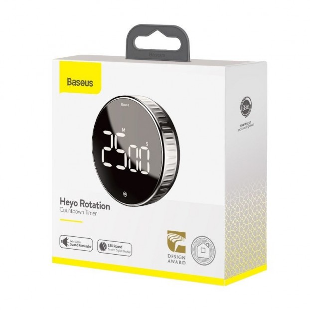 Cronometru Digital Baseus Heyo Rotation Countdown Timer - Negru Cronometru Digital Baseus Heyo Rotation Countdown Timer - Negru