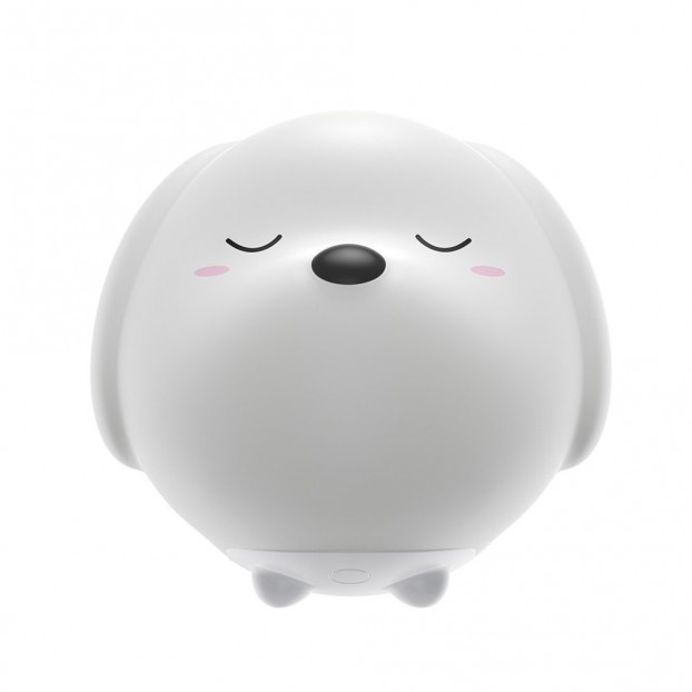 Lampa LED Wireless BASEUS Cute Series Doggie, 1100 mAh, Silicon, RGB - Alb
