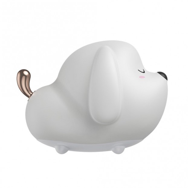 Lampa LED Wireless BASEUS Cute Series Doggie, 1100 mAh, Silicon, RGB - Alb