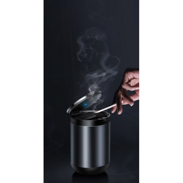 Scrumiera Metalica Auto Baseus Premium Car Ashtray - Gri