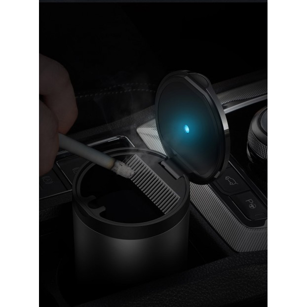 Scrumiera Metalica Auto Baseus Premium Car Ashtray - Gri