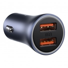 Incarcator Auto BASEUS Golden Contactor Pro, 2x USB, 40W - Gri