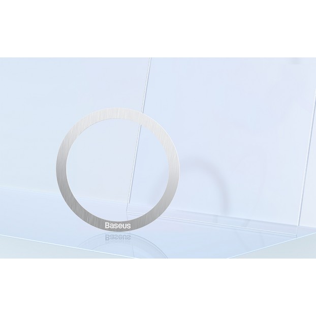 Set 2x Adaptor Magnet Baseus Halo Series Magnetic Ring MagSafe - Argintiu Set 2x Adaptor Magnet Baseus Halo Series Magnetic Ring MagSafe - Argintiu