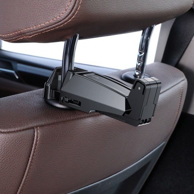 Suport Auto Baseus Back Seat Holder pentru tetiera - Negru Suport Auto Baseus Back Seat Holder pentru tetiera - Negru