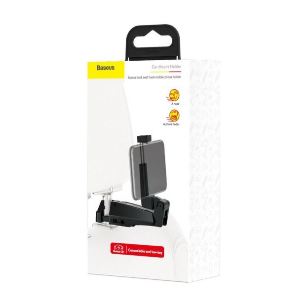 Suport Auto Baseus Back Seat Holder pentru tetiera - Negru Suport Auto Baseus Back Seat Holder pentru tetiera - Negru