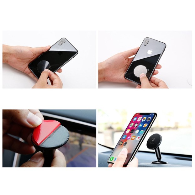 Suport Auto Baseus Bullet Magnetic pentru bord - Negru
