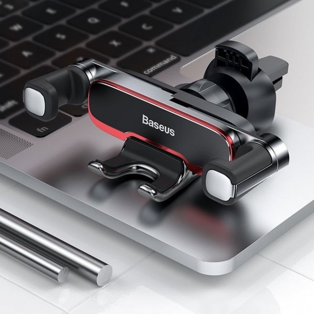 Suport Auto Baseus Lateral Gravity Car Mount Holder pentru grila de ventilatie - Negru