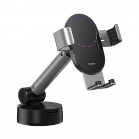 Suport Auto Baseus Simplism Gravity pentru bord sau parbriz - Argintiu