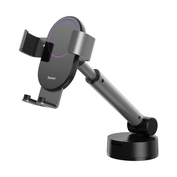 Suport Auto Baseus Simplism Gravity pentru bord sau parbriz - Argintiu