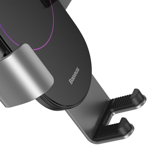 Suport Auto Baseus Simplism Gravity pentru bord sau parbriz - Argintiu