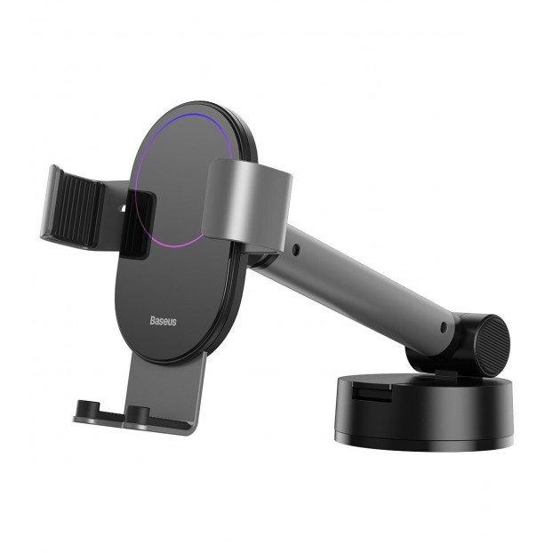 Suport Auto Baseus Simplism Gravity pentru bord sau parbriz - Argintiu