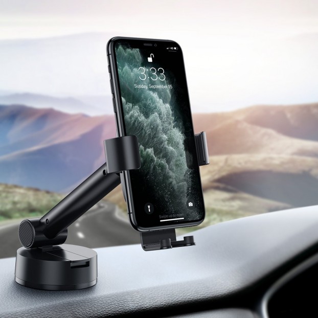 Suport Auto Baseus Simplism Gravity pentru bord sau parbriz - Negru