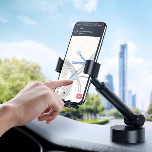 Suport Auto Baseus Simplism Gravity pentru bord sau parbriz - Negru
