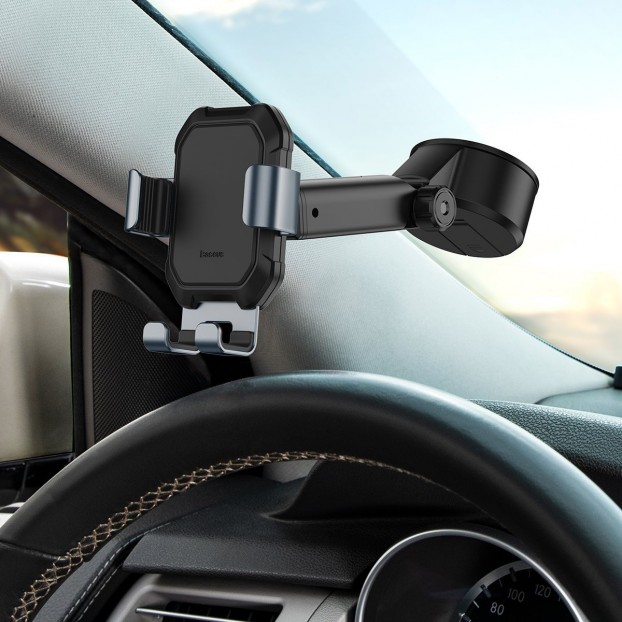Suport Auto Baseus Tank Gravity pentru bord sau parbriz - Negru