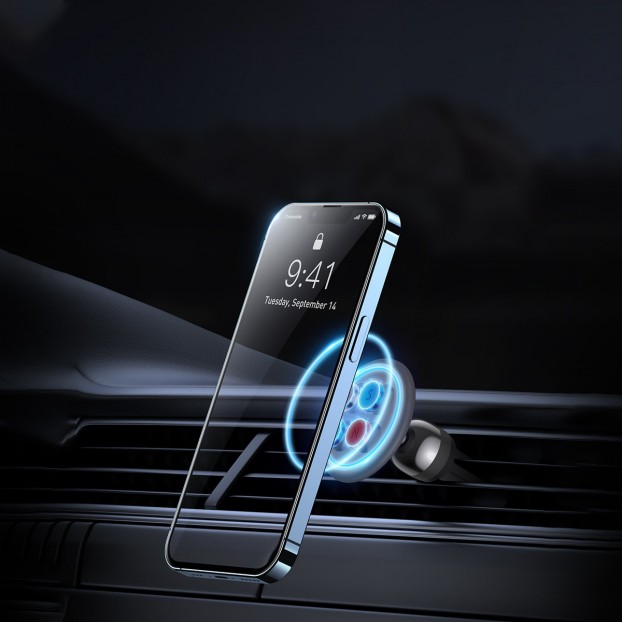 Suport Auto Baseus C01 Magnetic Phone Holder Air Outlet Version pentru grila de ventilatie - Negru Suport Auto Baseus C01 Magnetic Phone Holder Air Outlet Version pentru grila de ventilatie - Negru