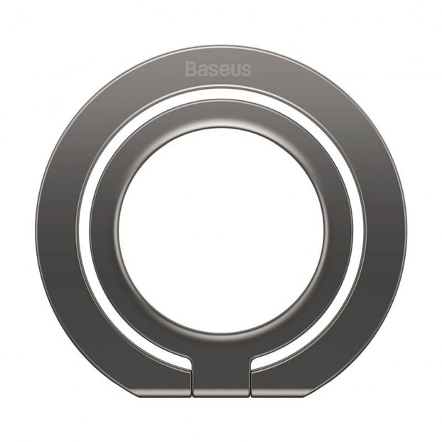 Suport tip inel metalic pentru telefon Baseus Halo Ring Holder - Grey
