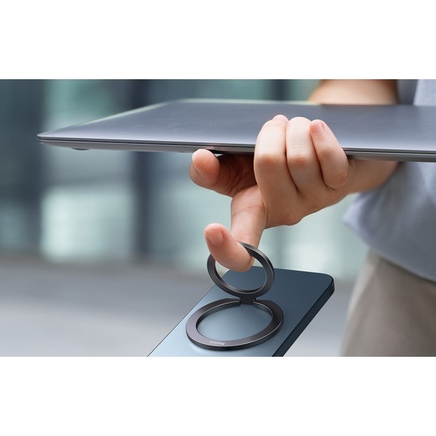 Suport tip inel metalic pentru telefon Baseus Halo Ring Holder - Grey Suport tip inel metalic pentru telefon Baseus Halo Ring Holder - Grey