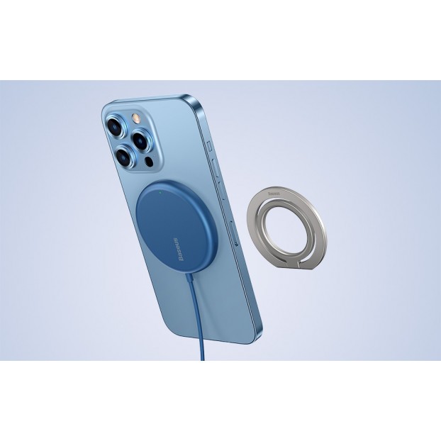 Suport tip inel metalic pentru telefon Baseus Halo Ring Holder - Silver Suport tip inel metalic pentru telefon Baseus Halo Ring Holder - Silver