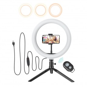 Lampa Circulara LED cu Suport telefon BlitzWolf  BW-SL3 LED Flash Ring