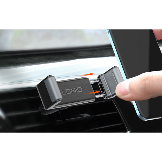 Suport Auto LDNIO MG04 Car Phone Clip Holder pentru grila de ventilatie - Negru Suport Auto LDNIO MG04 Car Phone Clip Holder pentru grila de ventilatie - Negru