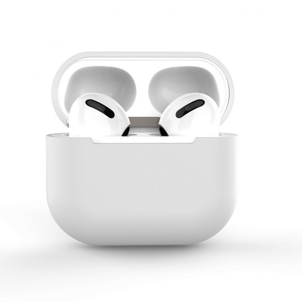 Husa Casti AirPods Pro silicon TPU - Alb