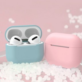 Husa Casti AirPods Pro silicon TPU - Albastru
