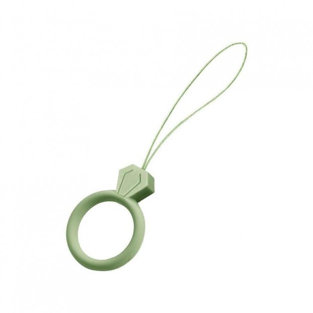 Snur pentru husa de telefon cu inel diamant - Verde