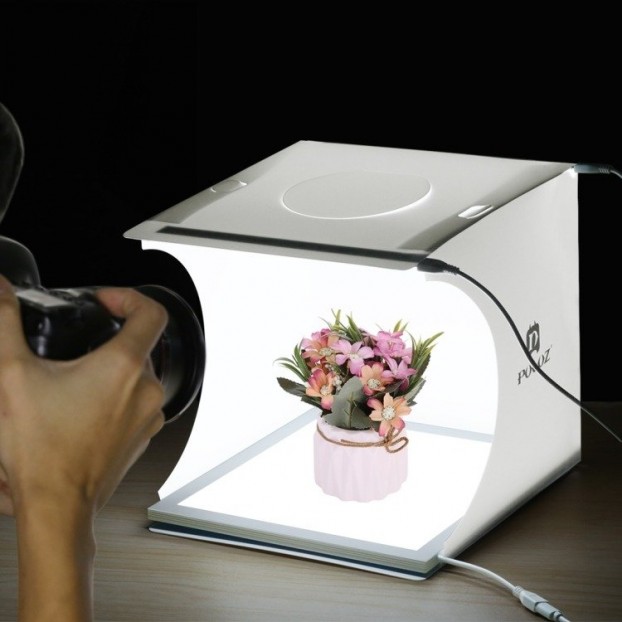Cort Foto PULUZ PU5137 20cm LED 1100 lumeni 6 fundaluri