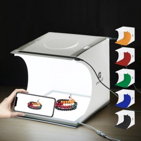 Cort Foto PULUZ PU5137 20cm LED 1100 lumeni 6 fundaluri
