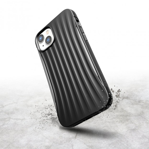 Husa Antishock iPhone 14 Raptic X-Doria Clutch Case compatibil cu MagSafe - Negru