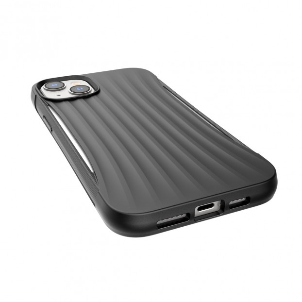 Husa Antishock iPhone 14 Raptic X-Doria Clutch Case compatibil cu MagSafe - Negru